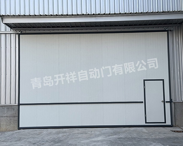 大型zhuanli款单扇铝合金外框工业推拉门