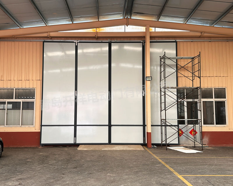 专利款铝框车间门拼接扇